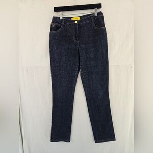 St. John Dark Wash Denim Straight Leg Classic Jeans. Ladies Size 6
